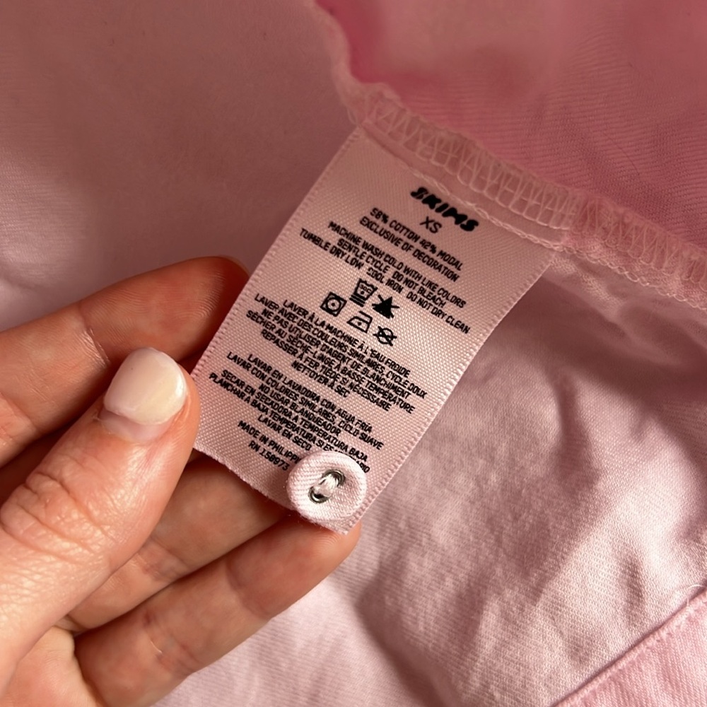 Skims Hotel Sleep Shirt in Cherry Blossom Pink - Picture 3 of 4